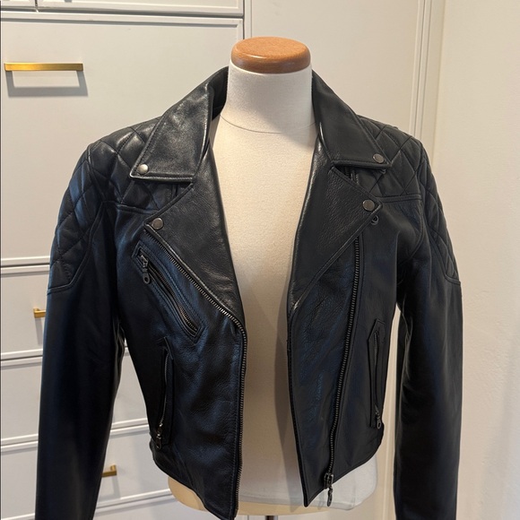 Chrome Gear Women's Black Leather Jacket - Picture 1 of 15